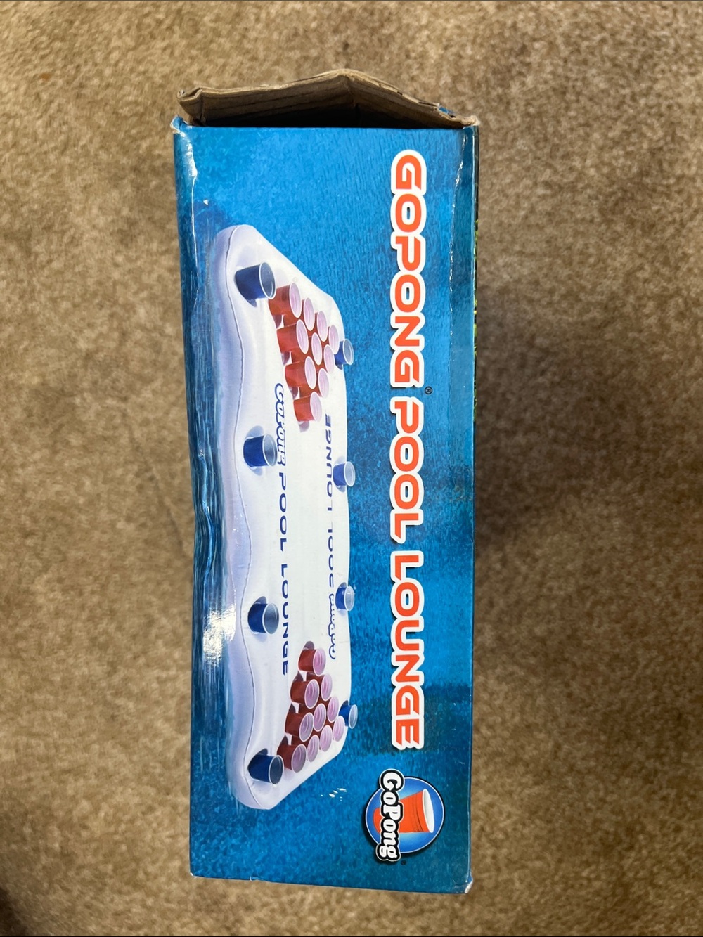 White Pool Lounge Floating Beer Pong Game - Picture 6 of 8